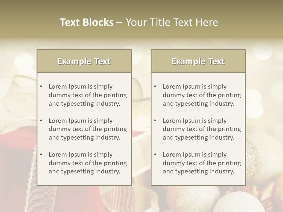 Party Seasonal Present PowerPoint Template