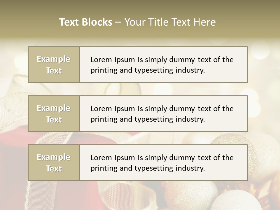 Party Seasonal Present PowerPoint Template