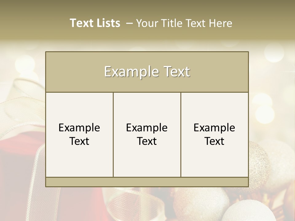 Party Seasonal Present PowerPoint Template