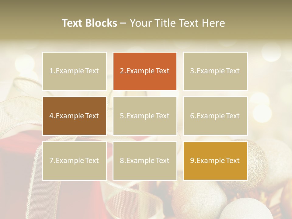 Party Seasonal Present PowerPoint Template