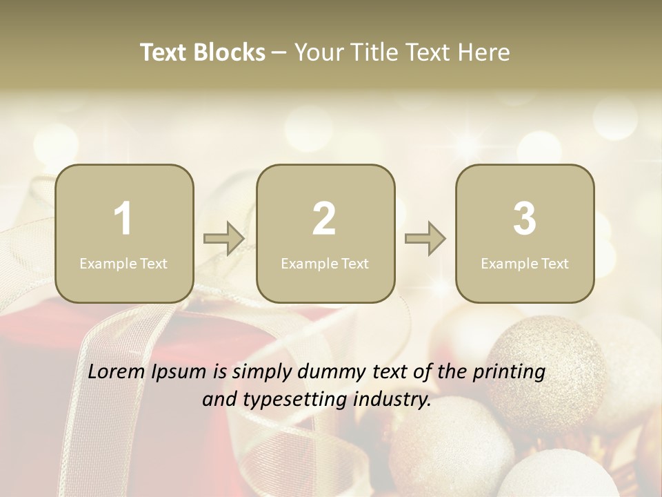 Party Seasonal Present PowerPoint Template