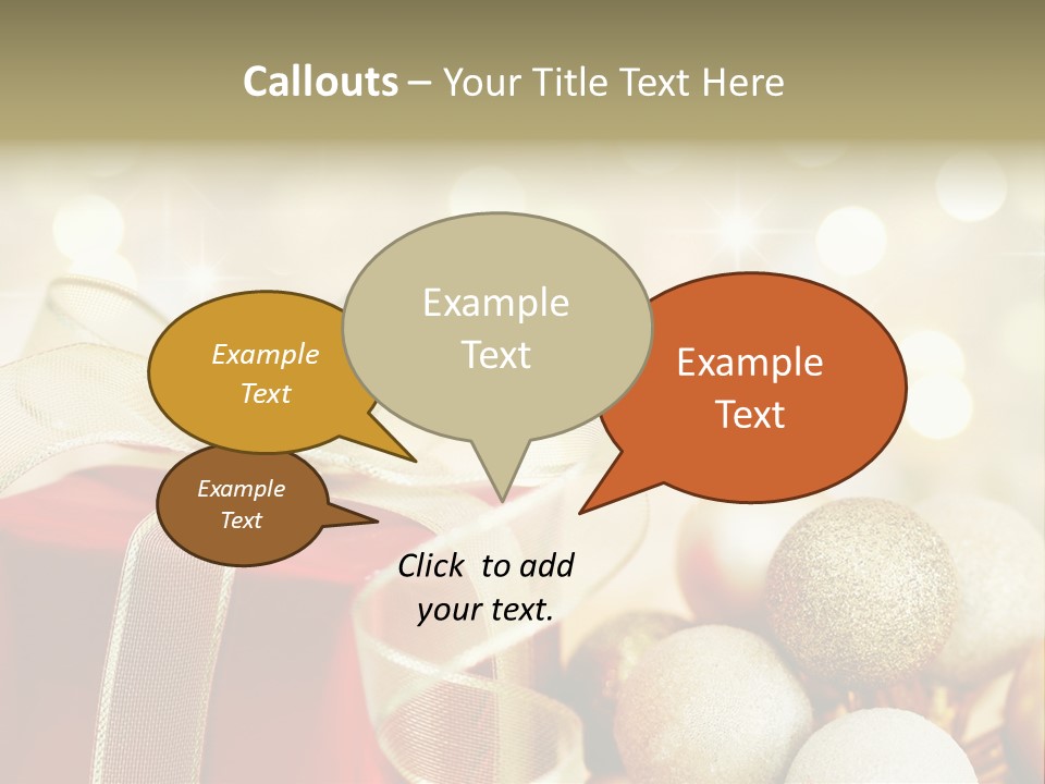 Party Seasonal Present PowerPoint Template