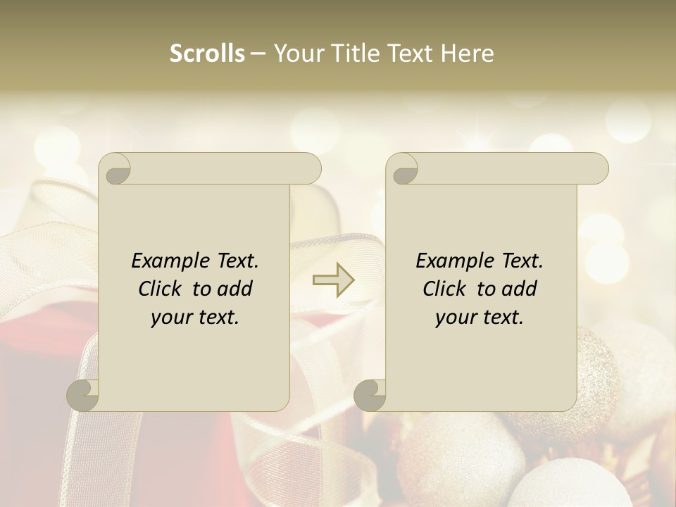 Party Seasonal Present PowerPoint Template