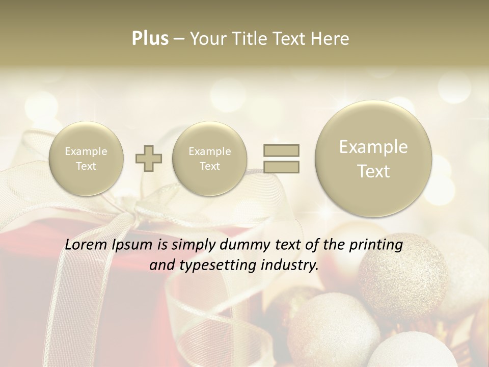 Party Seasonal Present PowerPoint Template