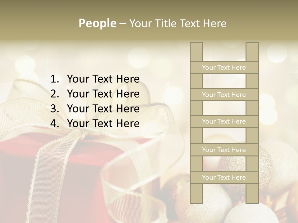 Party Seasonal Present PowerPoint Template
