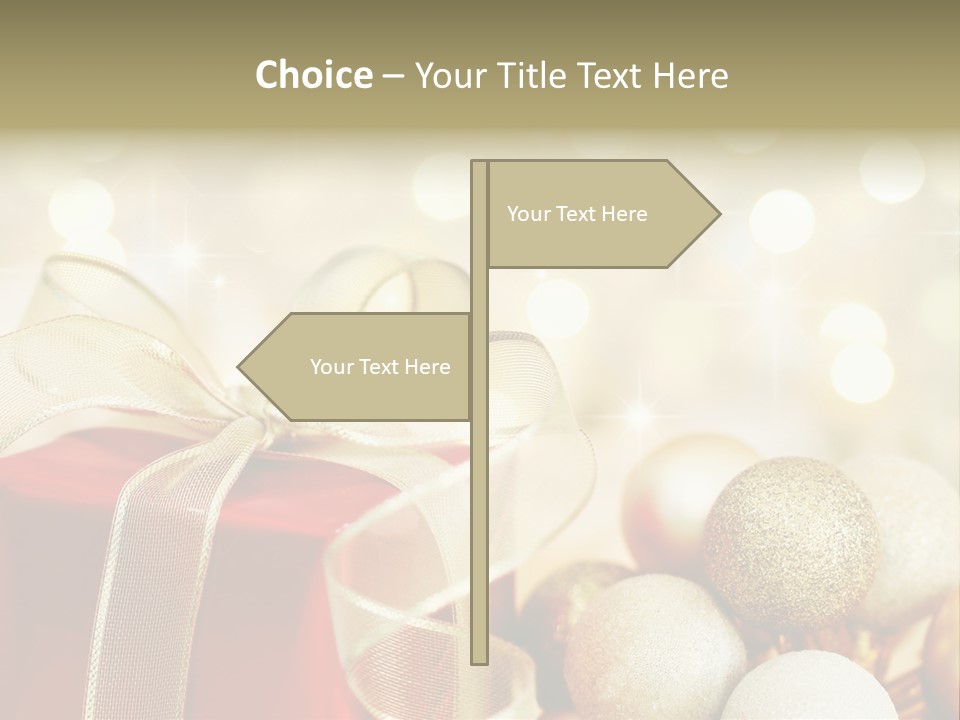 Party Seasonal Present PowerPoint Template