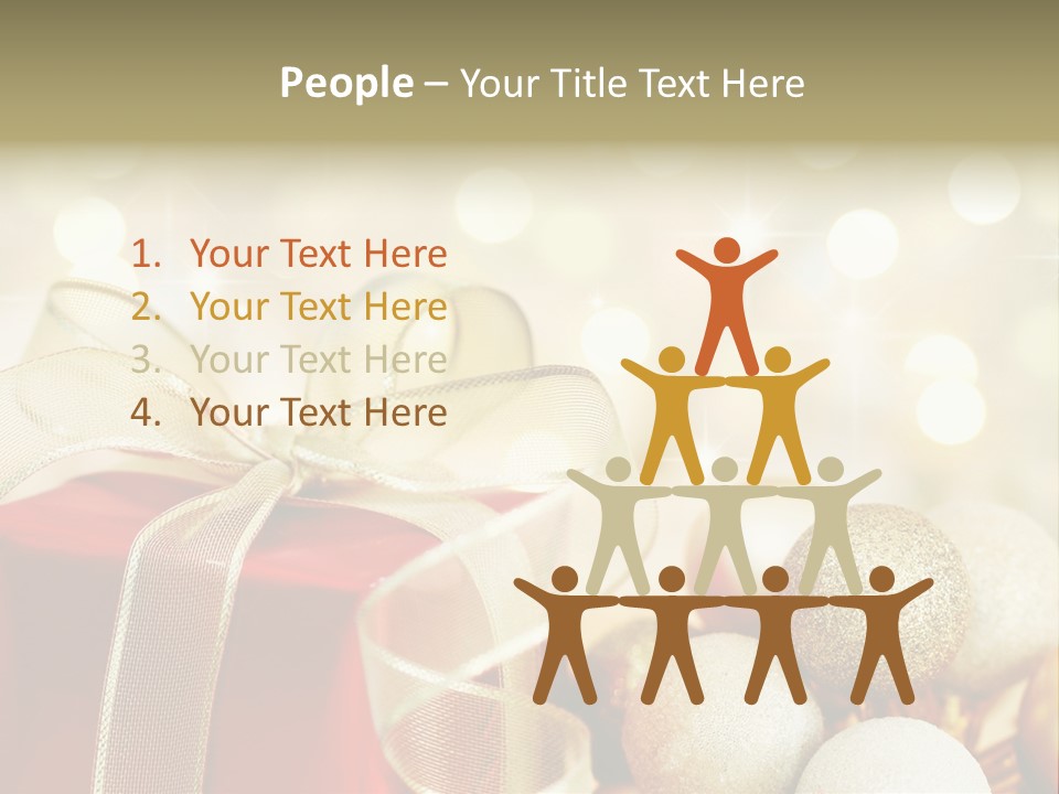Party Seasonal Present PowerPoint Template