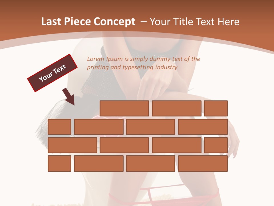 Female Lips Indoors PowerPoint Template