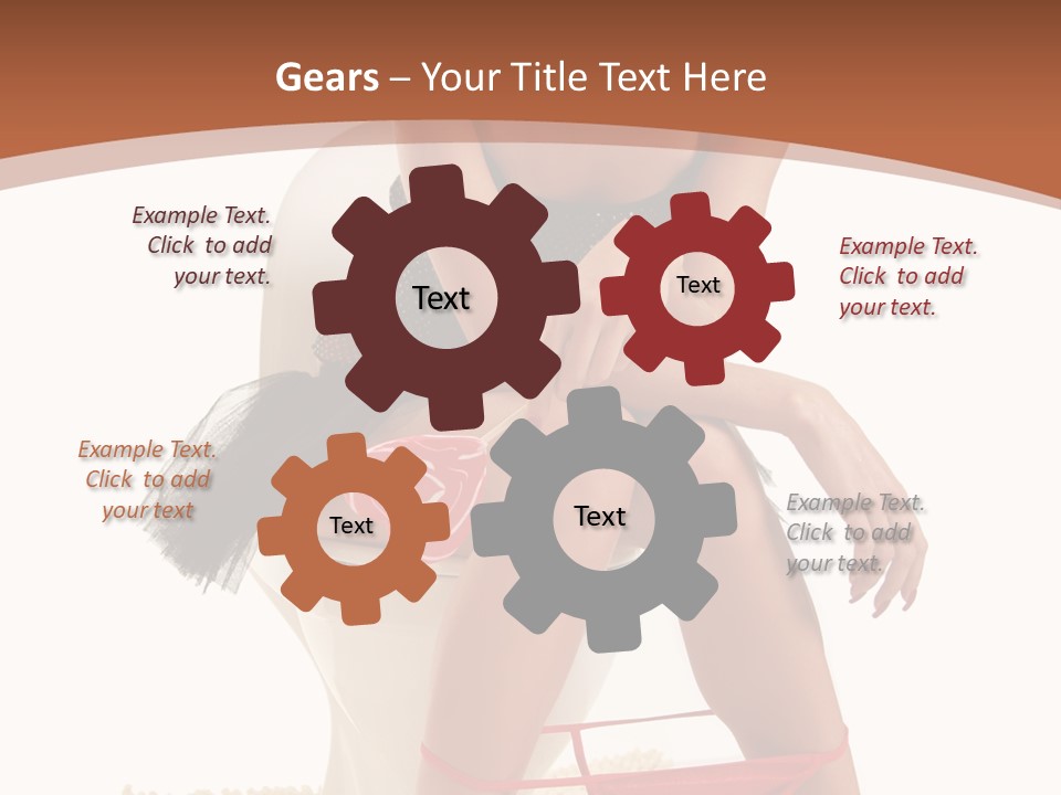 Female Lips Indoors PowerPoint Template