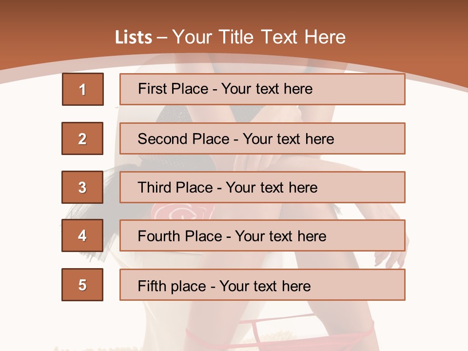 Female Lips Indoors PowerPoint Template