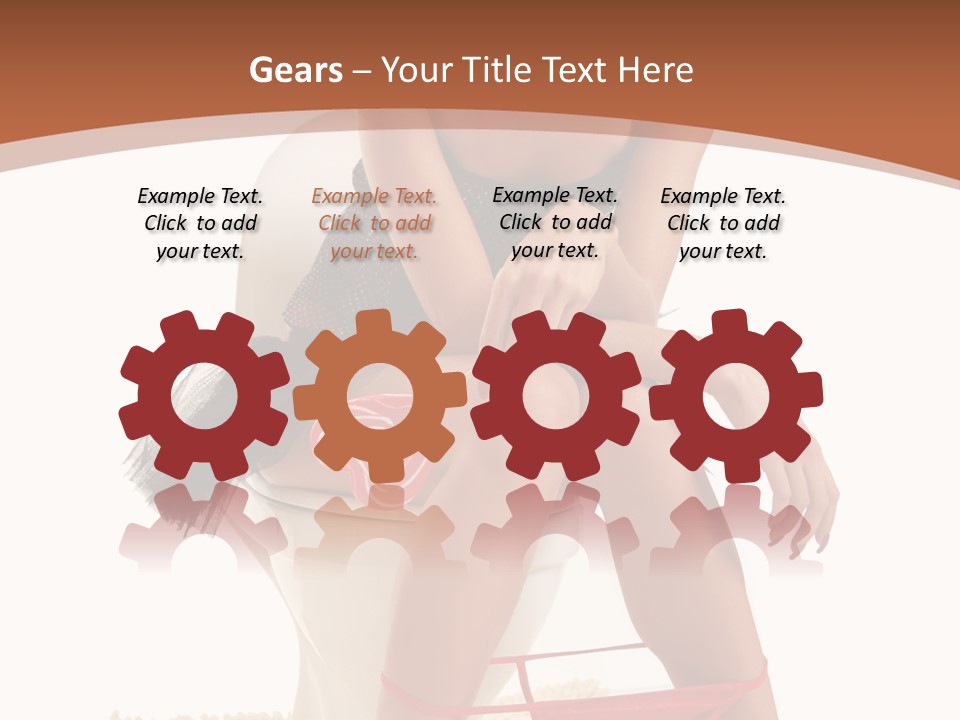 Female Lips Indoors PowerPoint Template