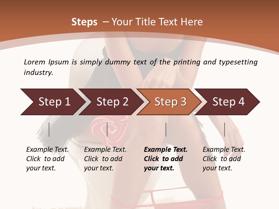 Female Lips Indoors PowerPoint Template