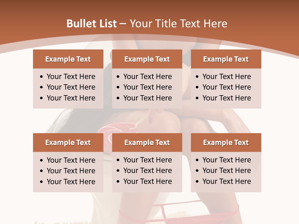 Female Lips Indoors PowerPoint Template