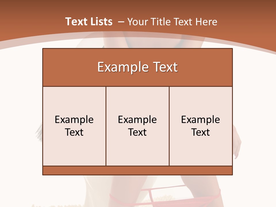 Female Lips Indoors PowerPoint Template