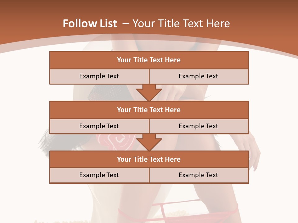 Female Lips Indoors PowerPoint Template