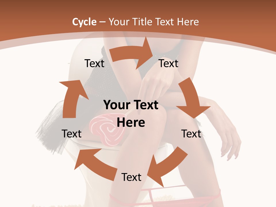 Female Lips Indoors PowerPoint Template