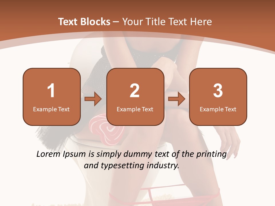 Female Lips Indoors PowerPoint Template