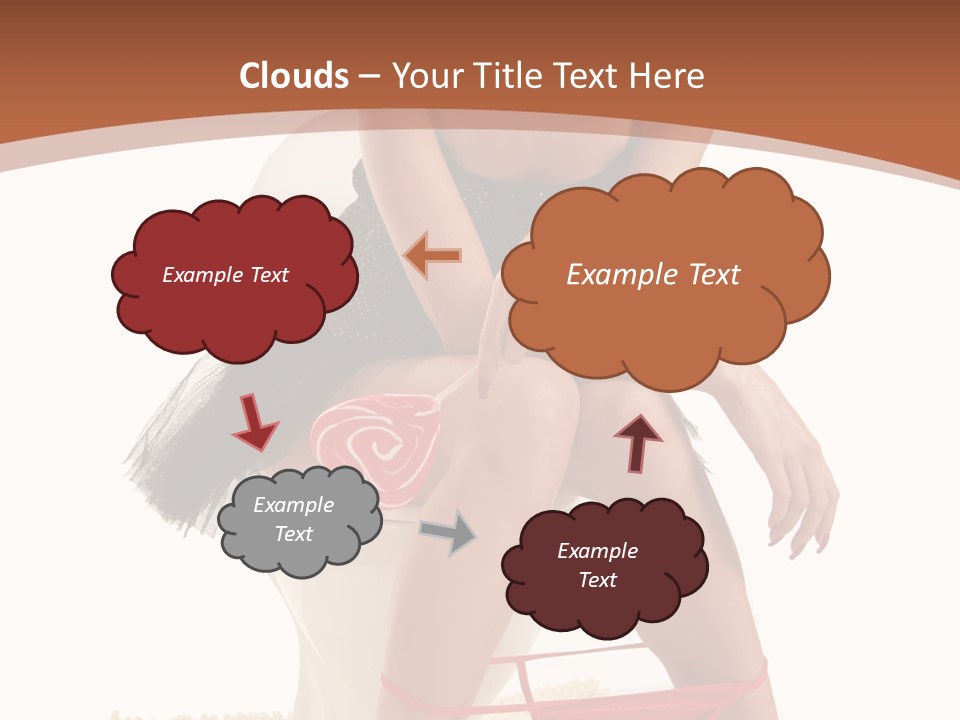 Female Lips Indoors PowerPoint Template