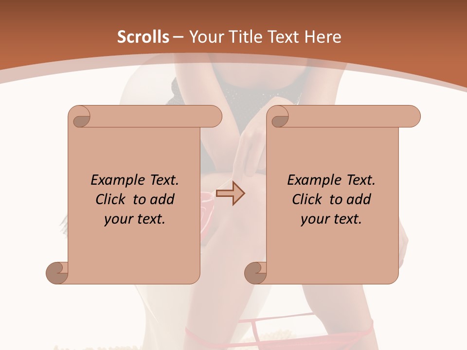 Female Lips Indoors PowerPoint Template