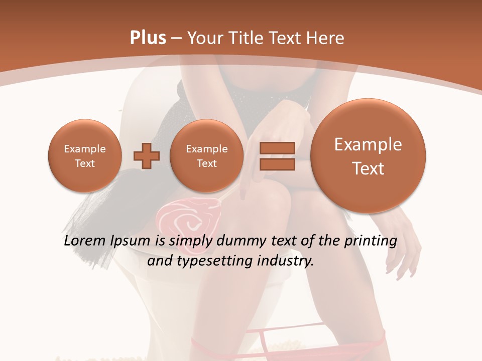 Female Lips Indoors PowerPoint Template