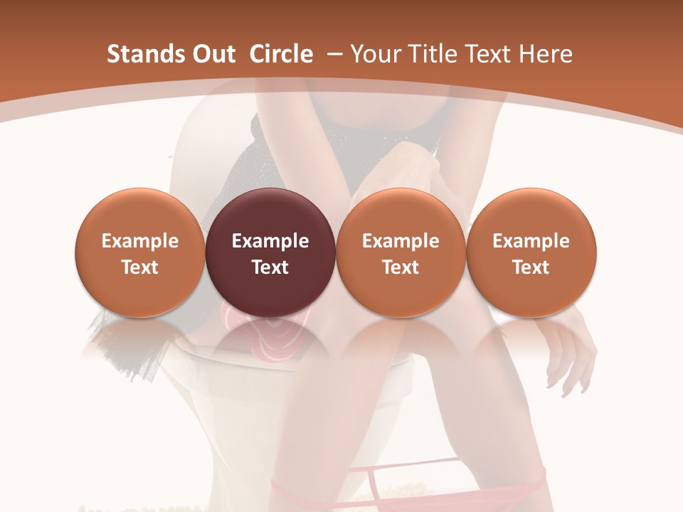 Female Lips Indoors PowerPoint Template