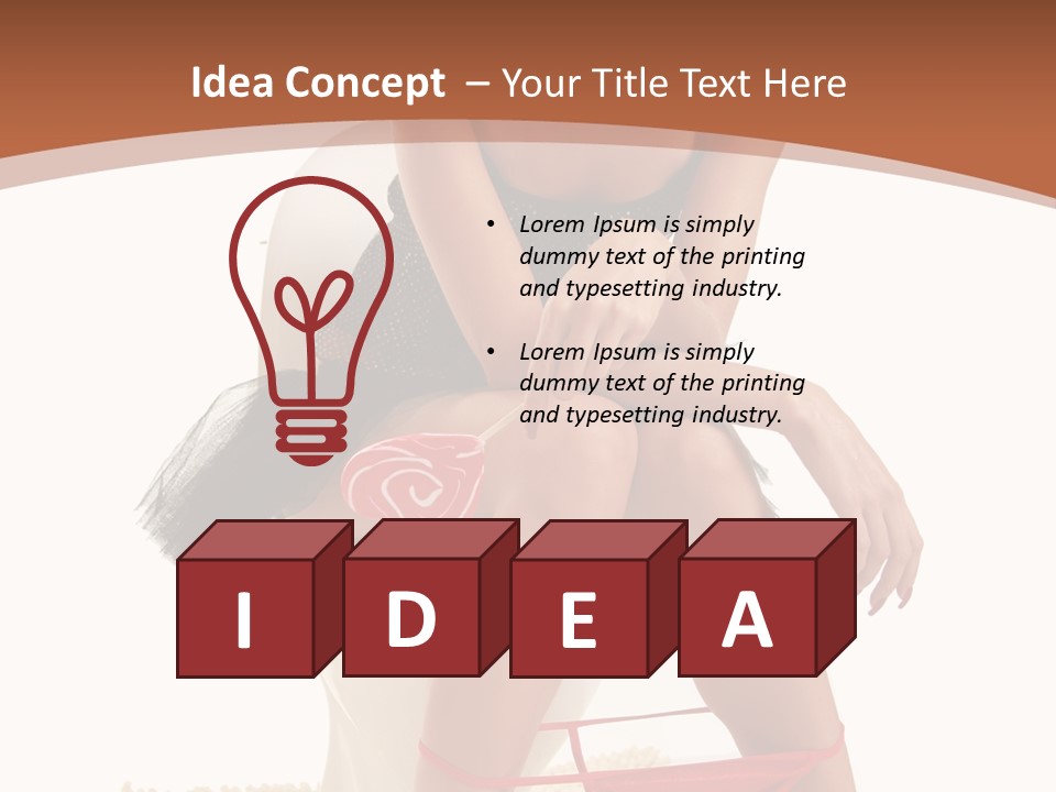 Female Lips Indoors PowerPoint Template