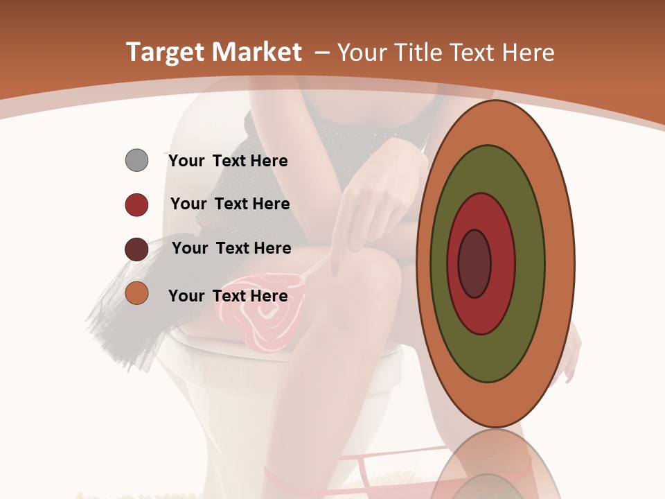 Female Lips Indoors PowerPoint Template