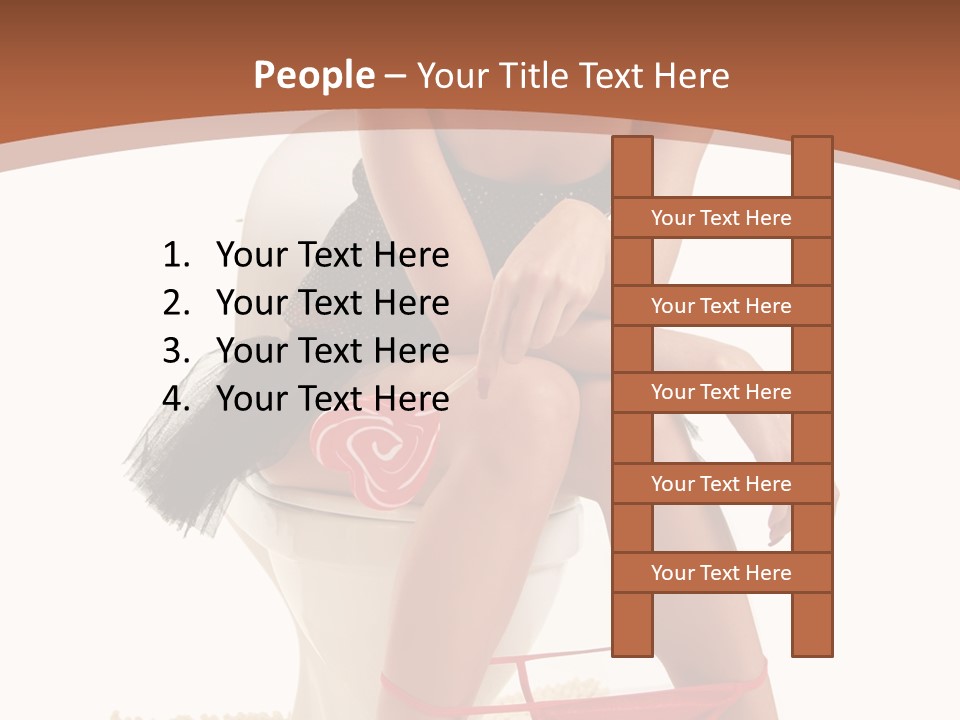 Female Lips Indoors PowerPoint Template