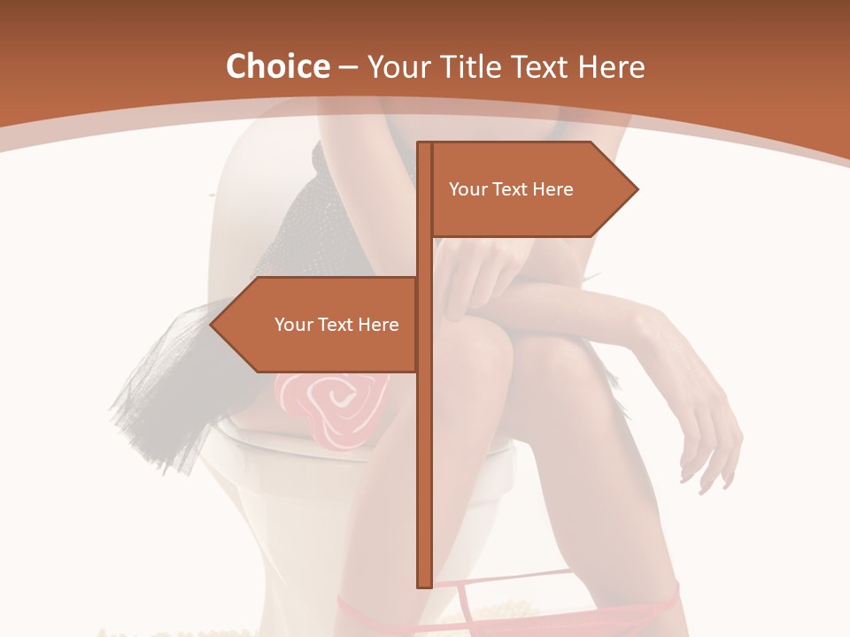 Female Lips Indoors PowerPoint Template