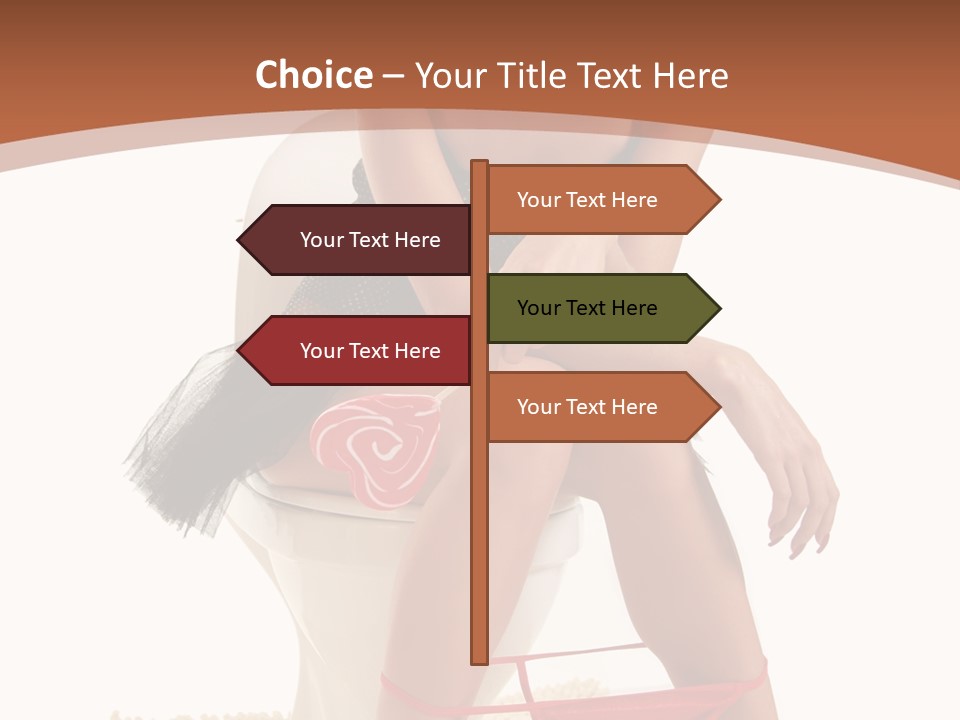 Female Lips Indoors PowerPoint Template