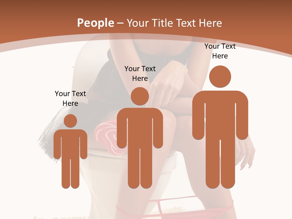 Female Lips Indoors PowerPoint Template