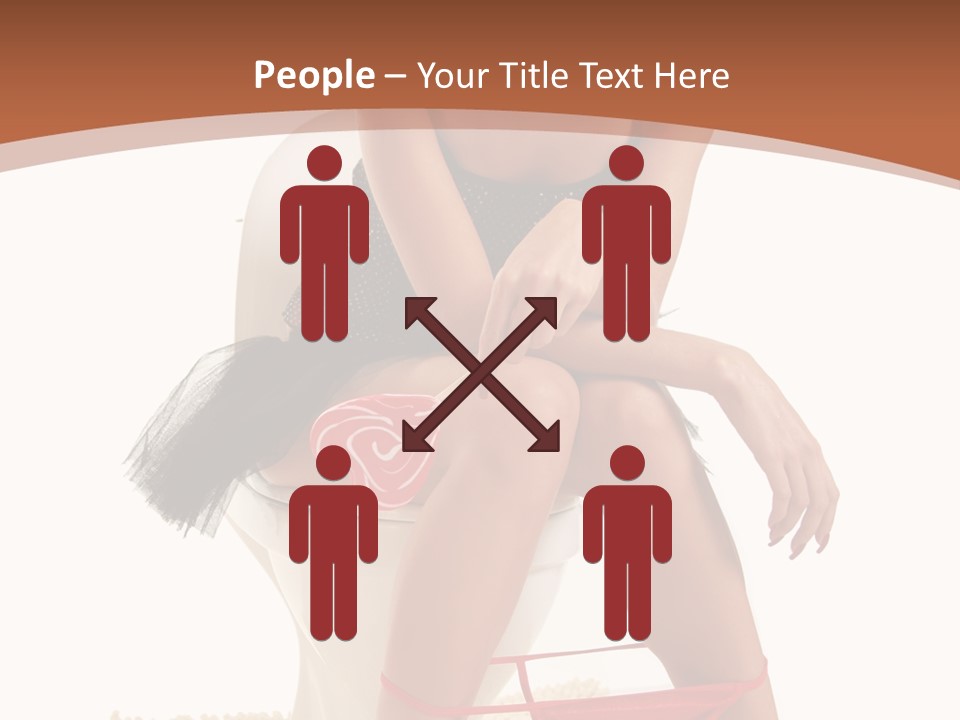 Female Lips Indoors PowerPoint Template