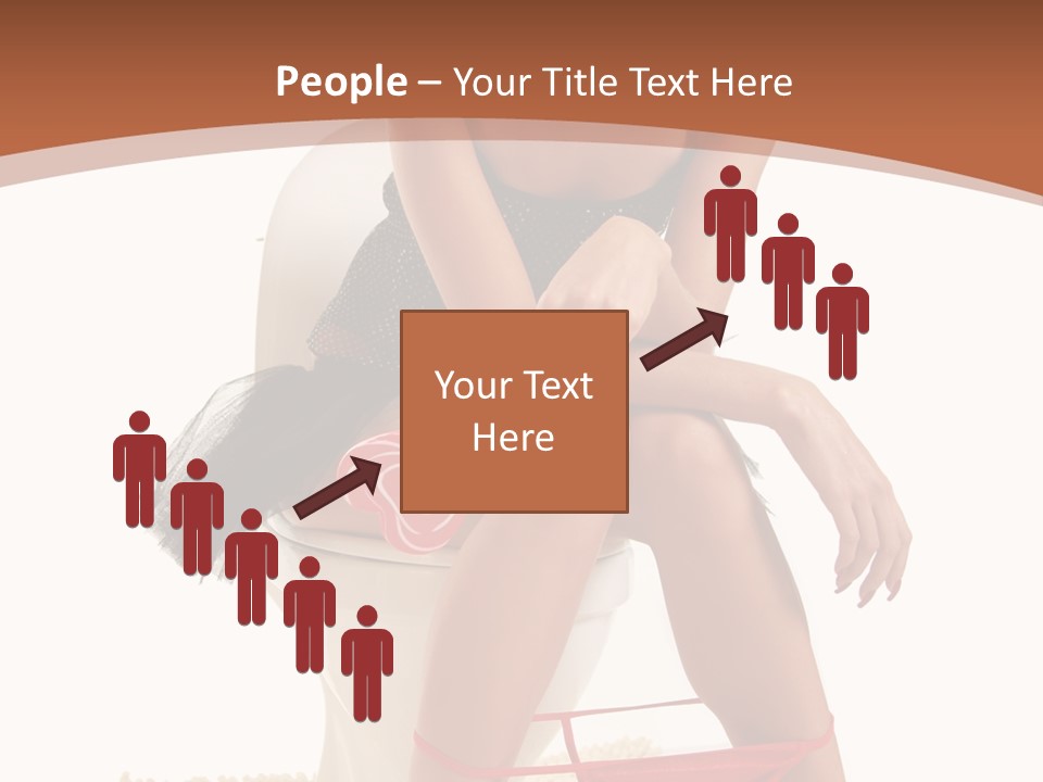 Female Lips Indoors PowerPoint Template