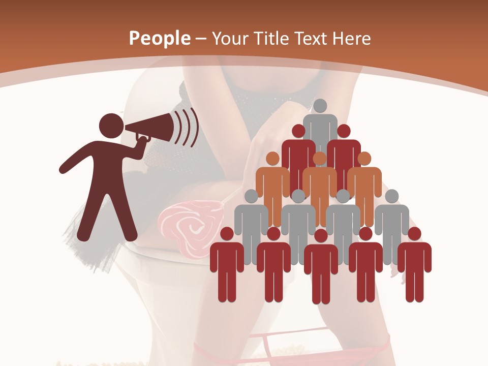 Female Lips Indoors PowerPoint Template