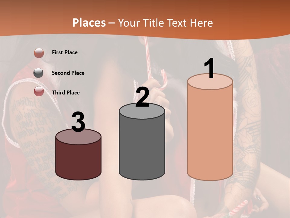 American Two Lady PowerPoint Template