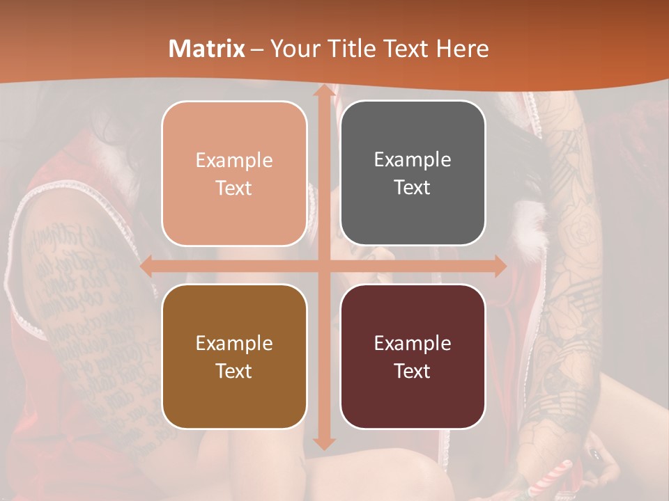 American Two Lady PowerPoint Template