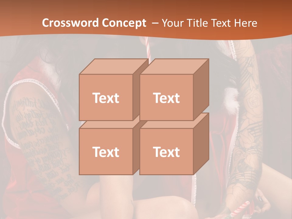 American Two Lady PowerPoint Template