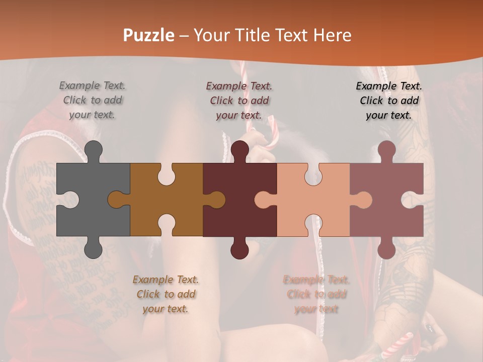 American Two Lady PowerPoint Template