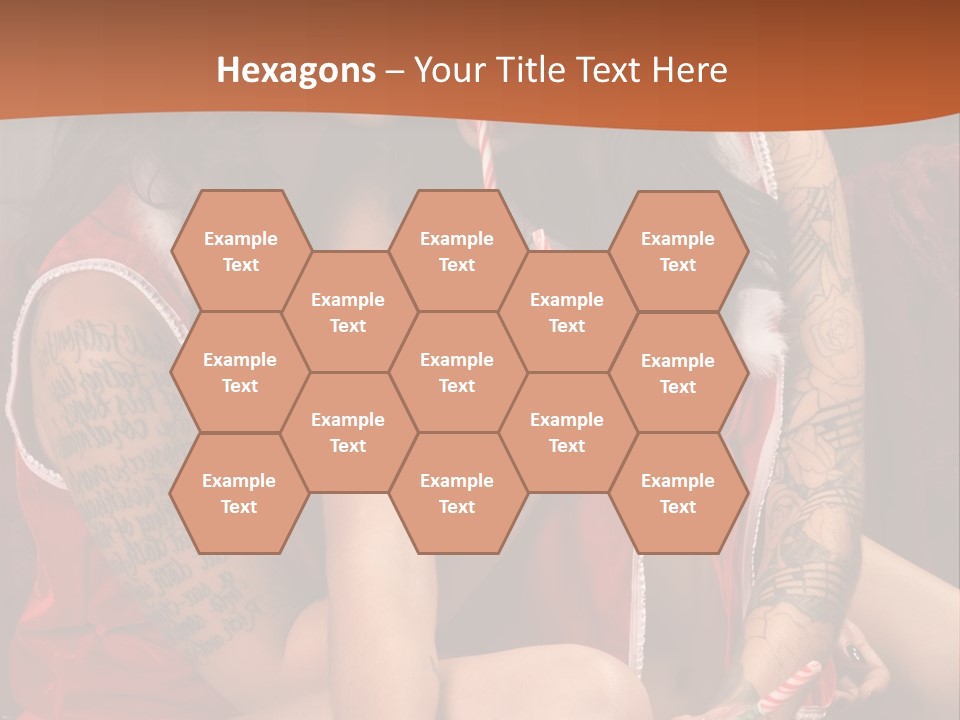 American Two Lady PowerPoint Template