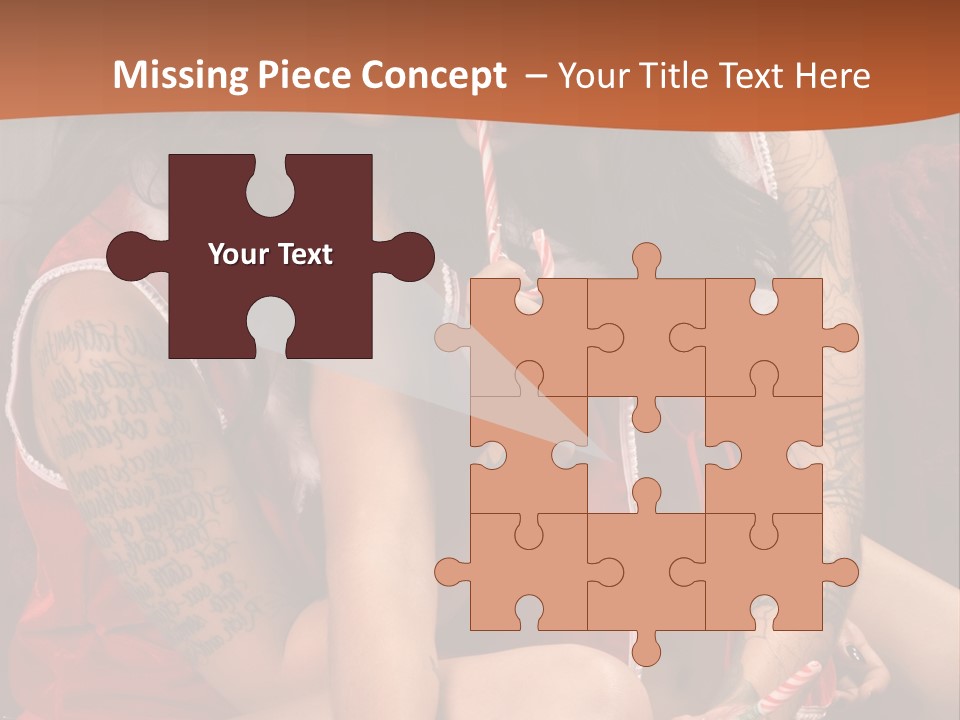 American Two Lady PowerPoint Template