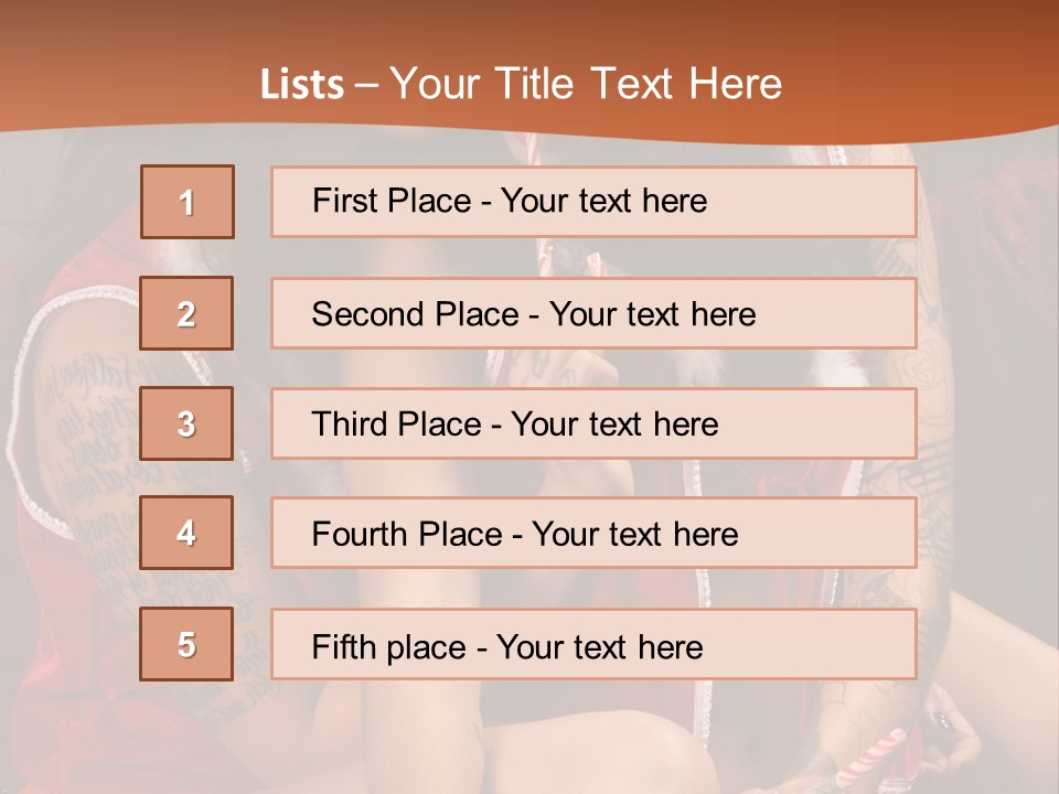 American Two Lady PowerPoint Template