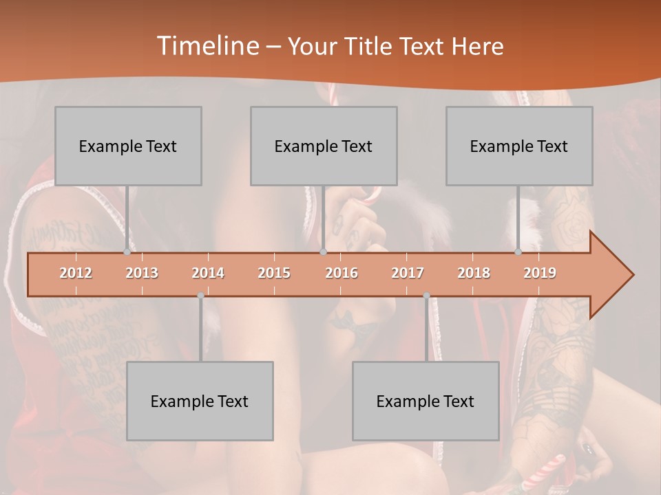 American Two Lady PowerPoint Template