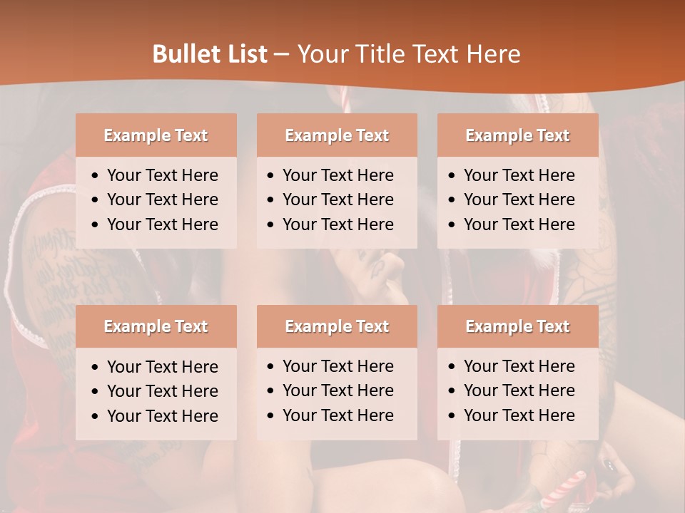 American Two Lady PowerPoint Template