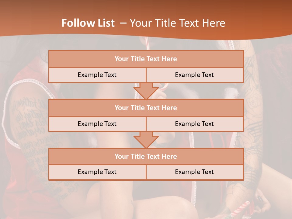 American Two Lady PowerPoint Template