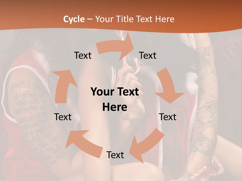 American Two Lady PowerPoint Template