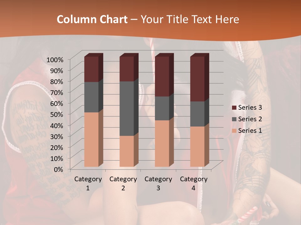 American Two Lady PowerPoint Template