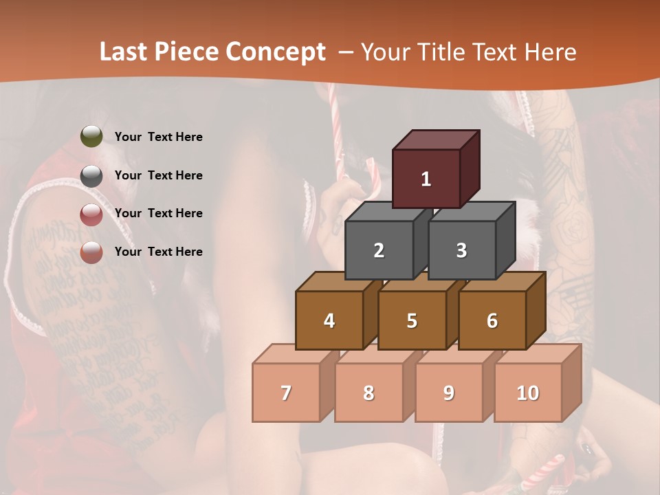 American Two Lady PowerPoint Template