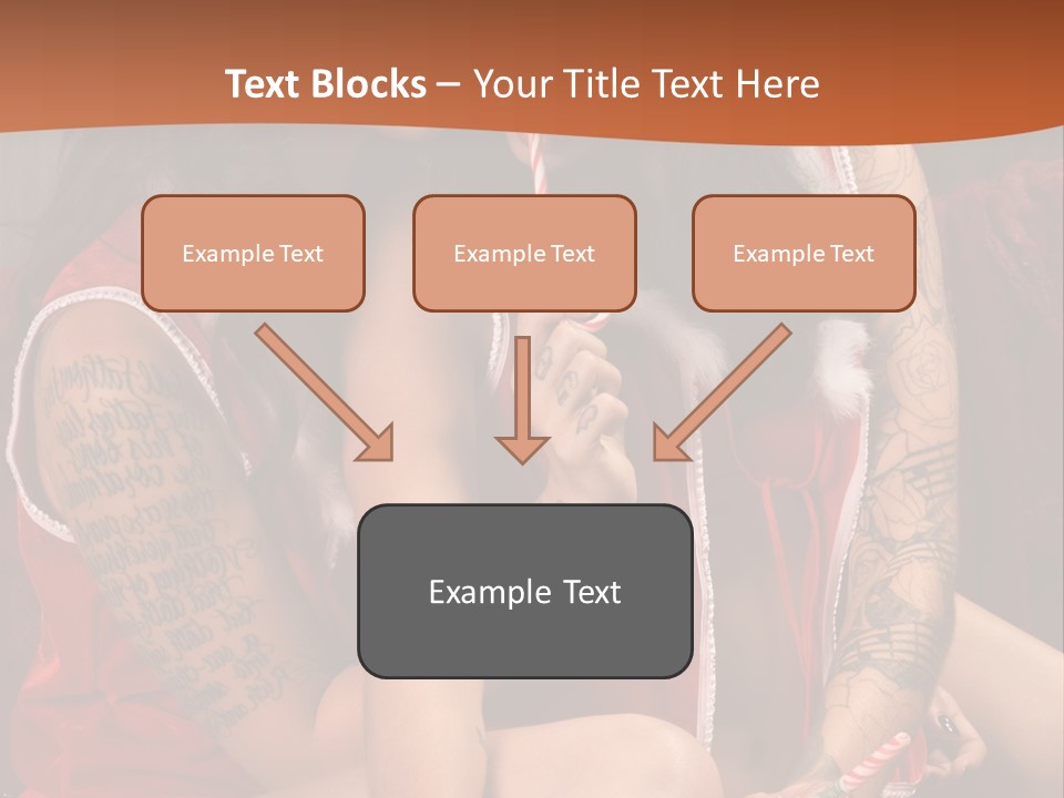 American Two Lady PowerPoint Template