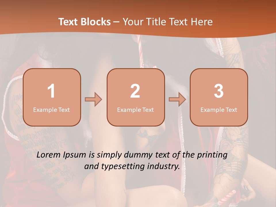 American Two Lady PowerPoint Template