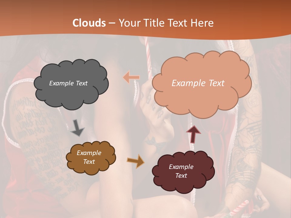 American Two Lady PowerPoint Template